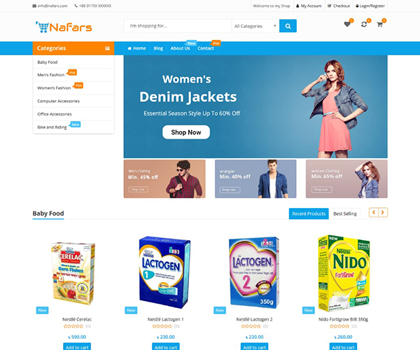 Nafars-Ecommerce Website